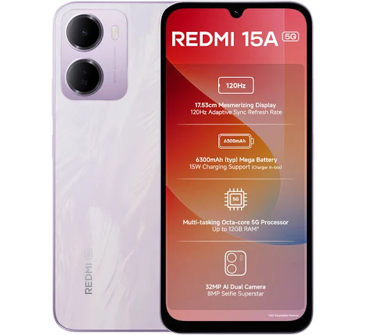 Redmi 15A 5G 4GB RAM 64GB ROM