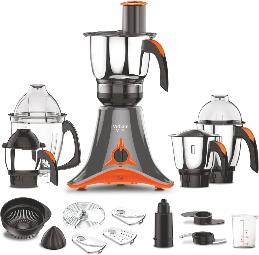 Vidiem EVO ADC Mixer Grinder 612 A Mixer Grinder 750 watt with 5 Jar in-1 Juicer Mixer Grinder